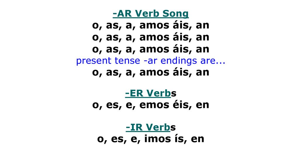 o, as, a, amos áis, an o, as, a, amos áis, an o, as, a, amos áis, an