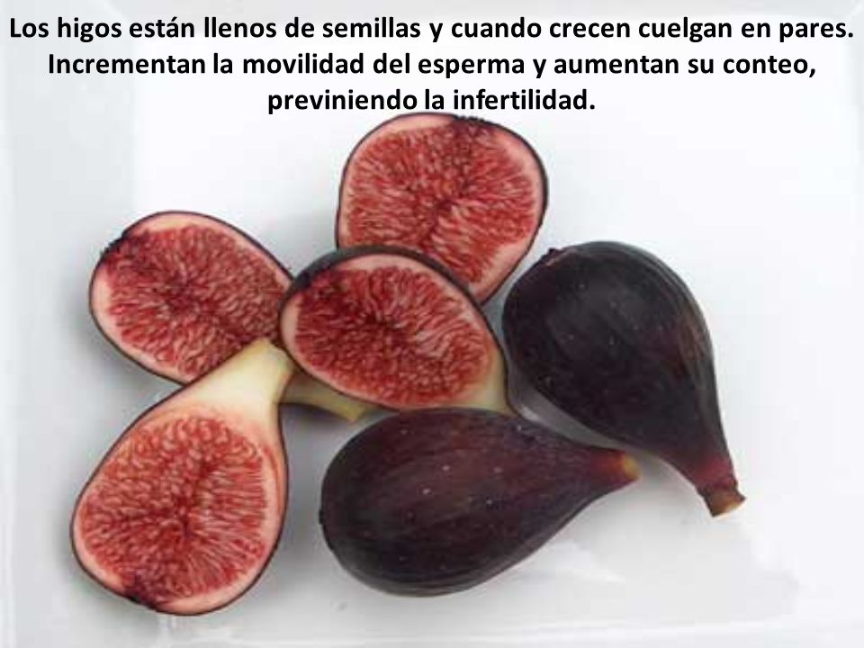 Los higos están llenos de semillas y cuando crecen cuelgan en pares.