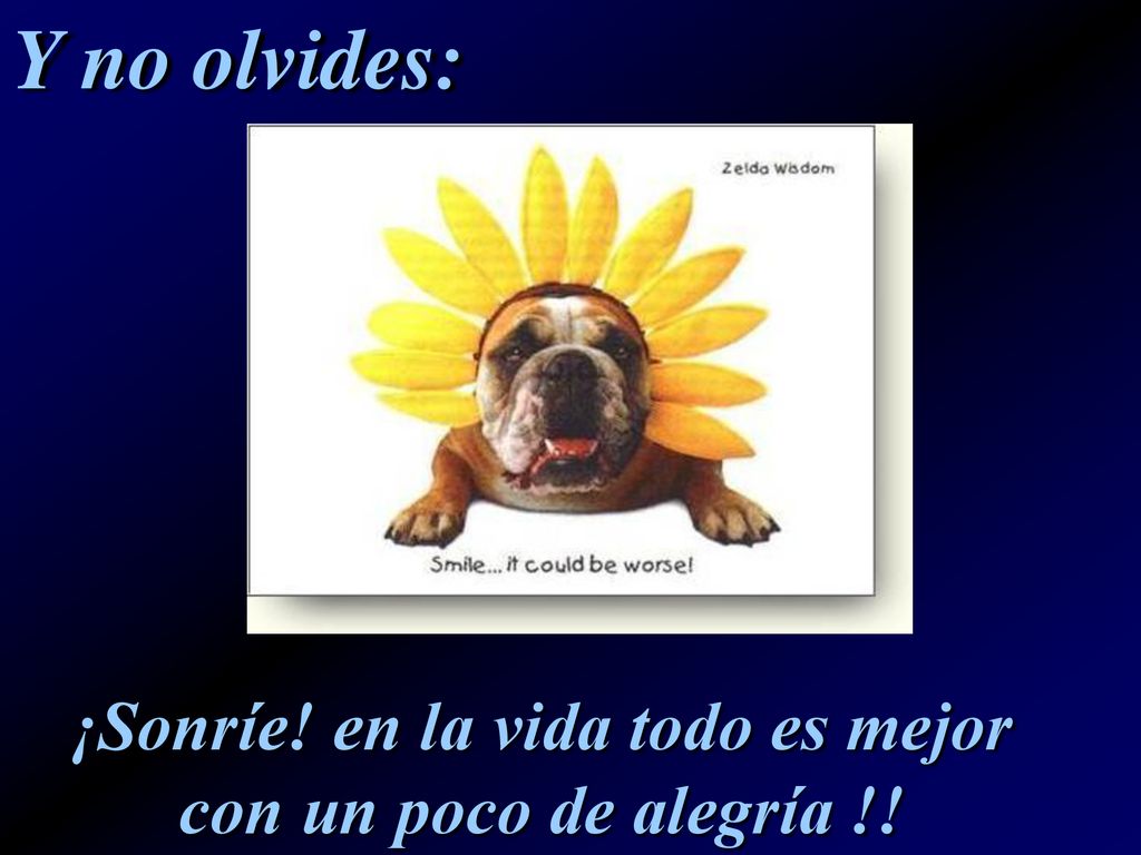 ¡Sonríe! en la vida todo es mejor con un poco de alegría !!