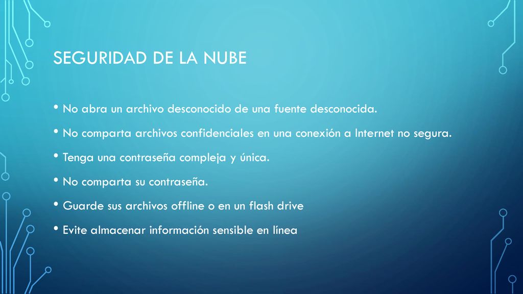 Seguridad de la nube No abra un archivo desconocido de una fuente desconocida.