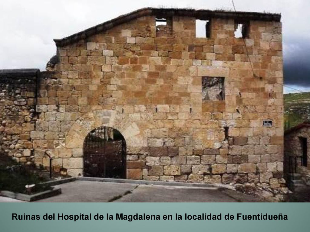 Ruinas del Hospital de la Magdalena en la localidad de Fuentidueña