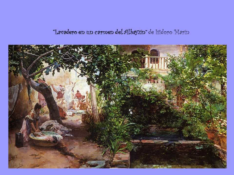 Lavadero en un carmen del Albayzín de Isidoro Marín