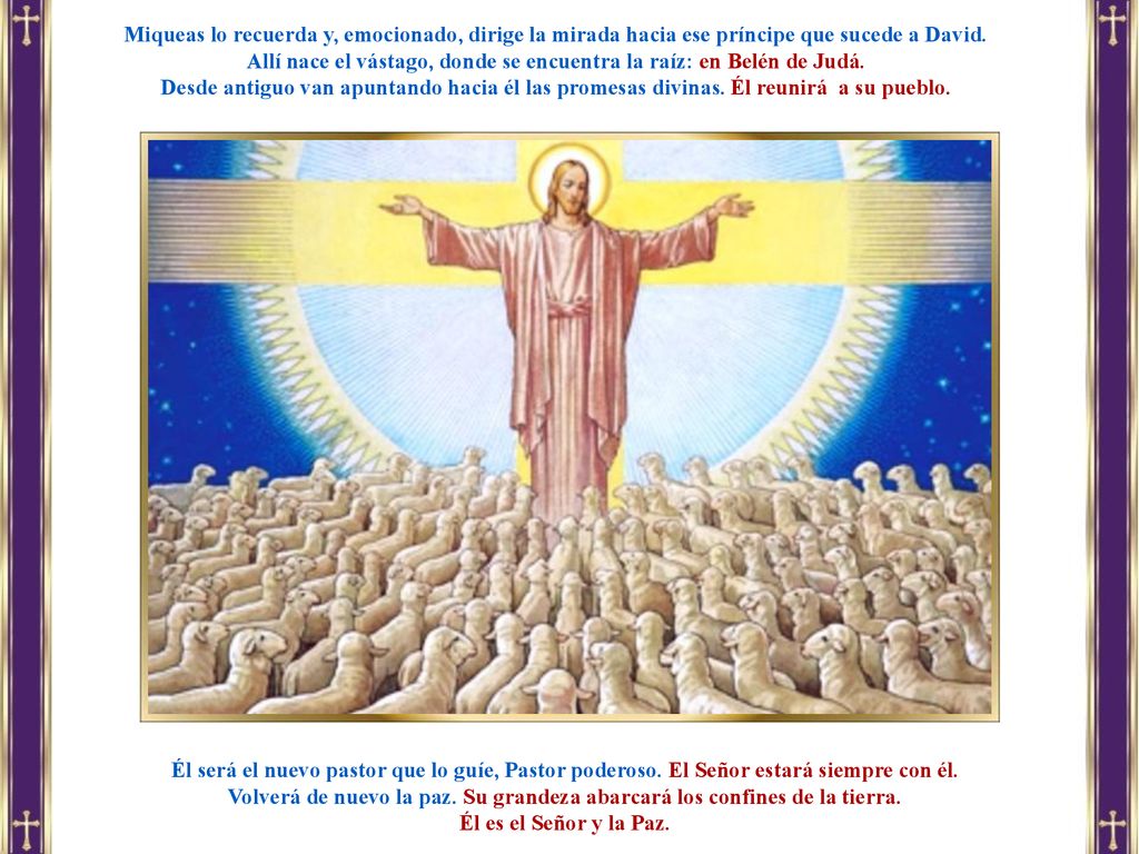Allí nace el vástago, donde se encuentra la raíz: en Belén de Judá.