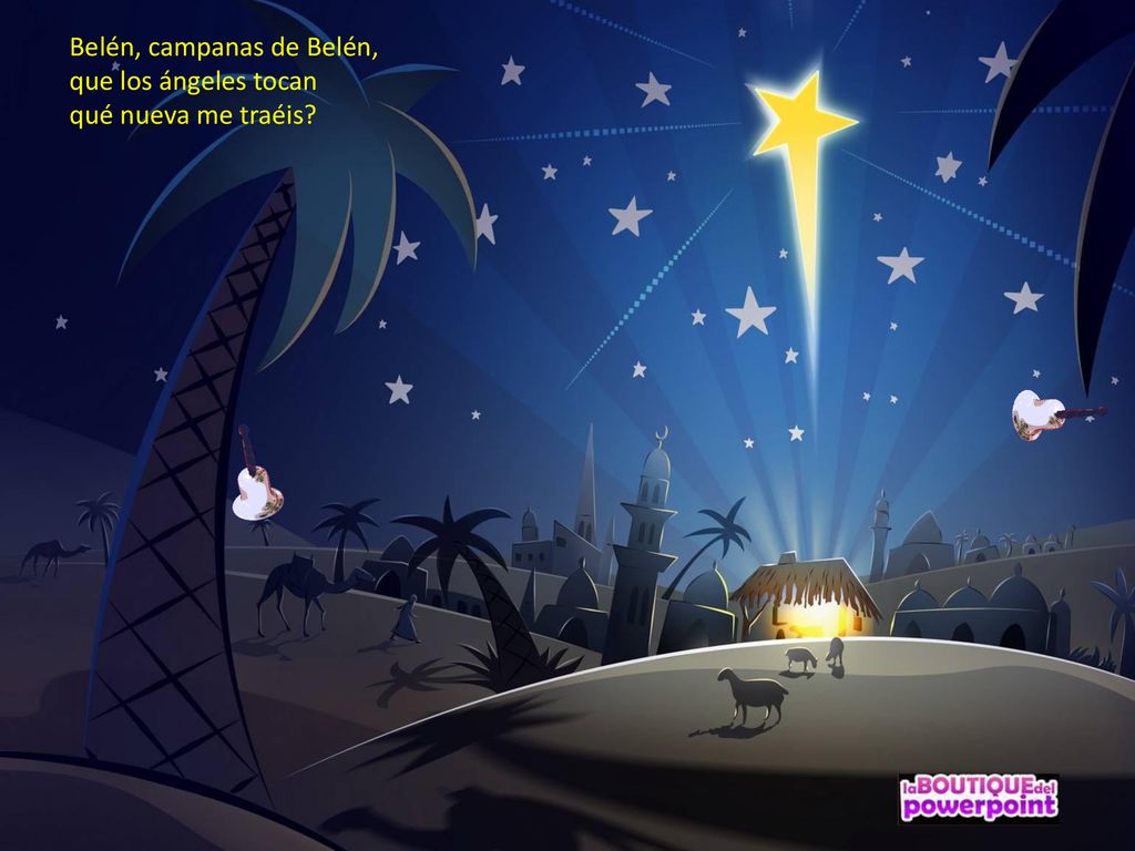 Belén, campanas de Belén, que los ángeles tocan qué nueva me traéis