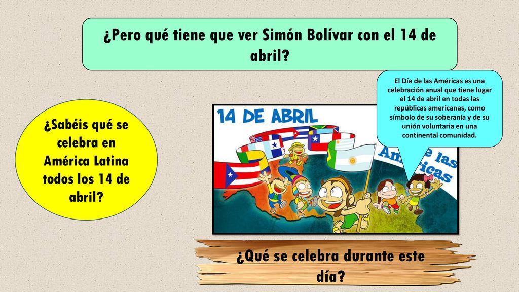 ¿Pero qué tiene que ver Simón Bolívar con el 14 de abril