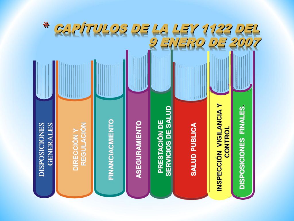 CAPÍTULOS DE LA LEY 1122 DEL 9 ENERO DE 2007