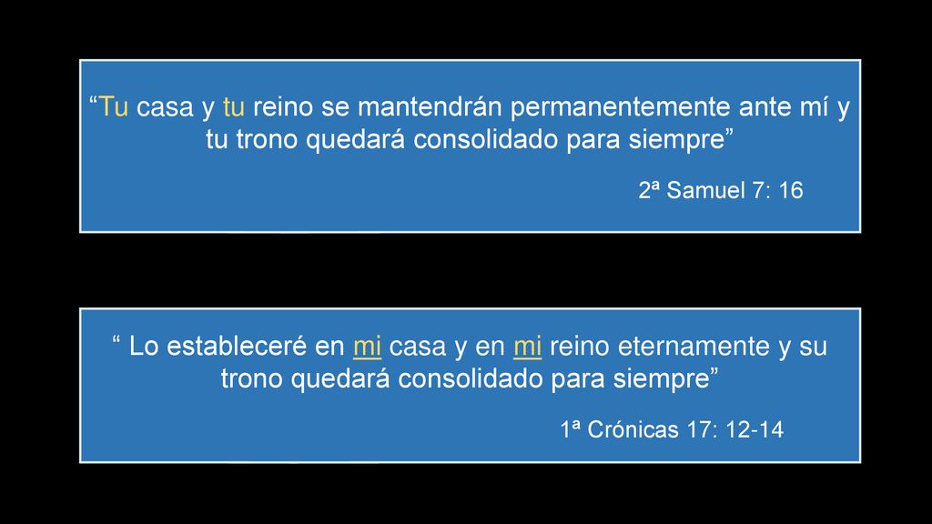 Tu casa y tu reino se mantendrán permanentemente ante mí y tu trono quedará consolidado para siempre
