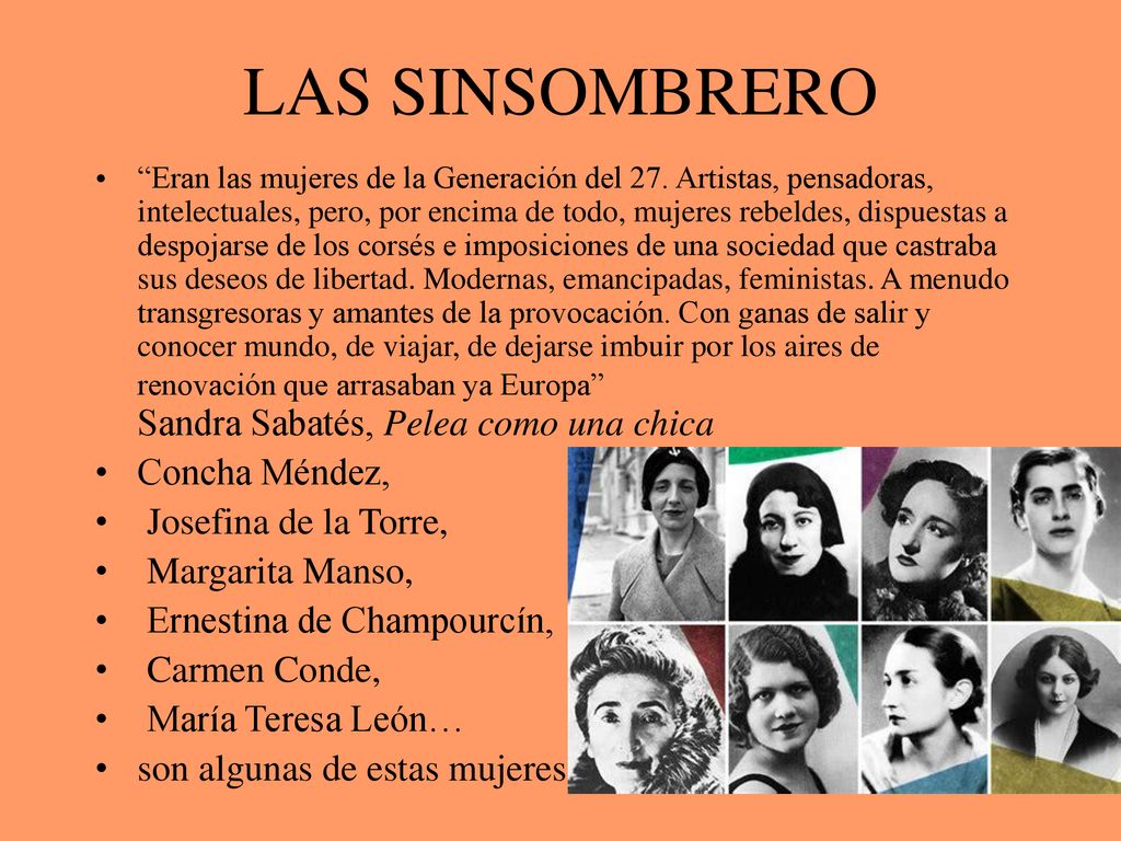 LAS SINSOMBRERO Concha Méndez, Josefina de la Torre, Margarita Manso,