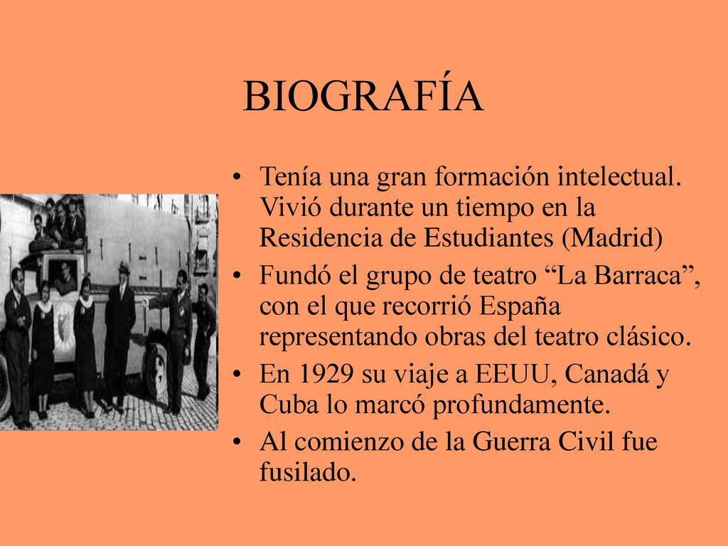 BIOGRAFÍA Tenía una gran formación intelectual. Vivió durante un tiempo en la Residencia de Estudiantes (Madrid)