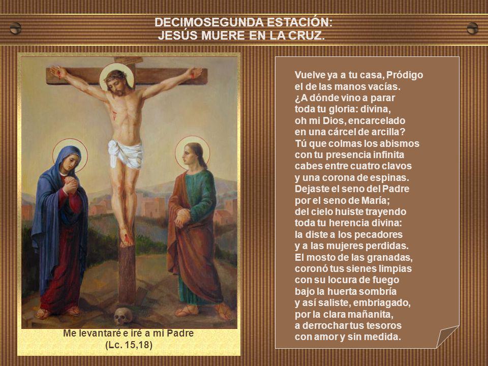 DECIMOSEGUNDA ESTACIÓN: Me levantaré e iré a mi Padre (Lc. 15,18)