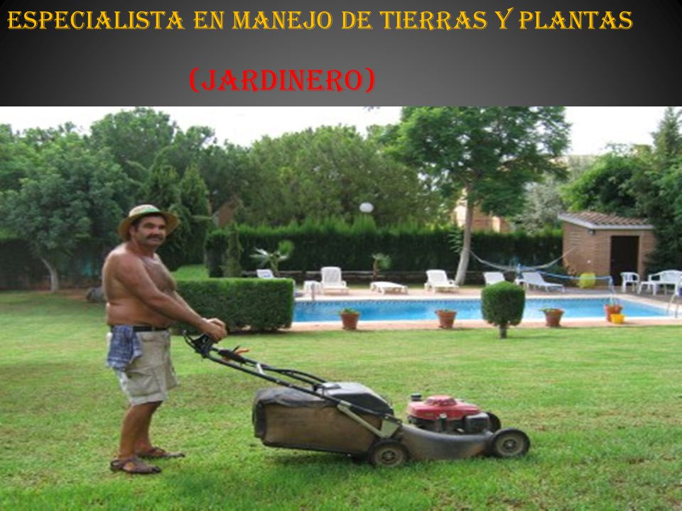 Especialista en Manejo de Tierras y Plantas