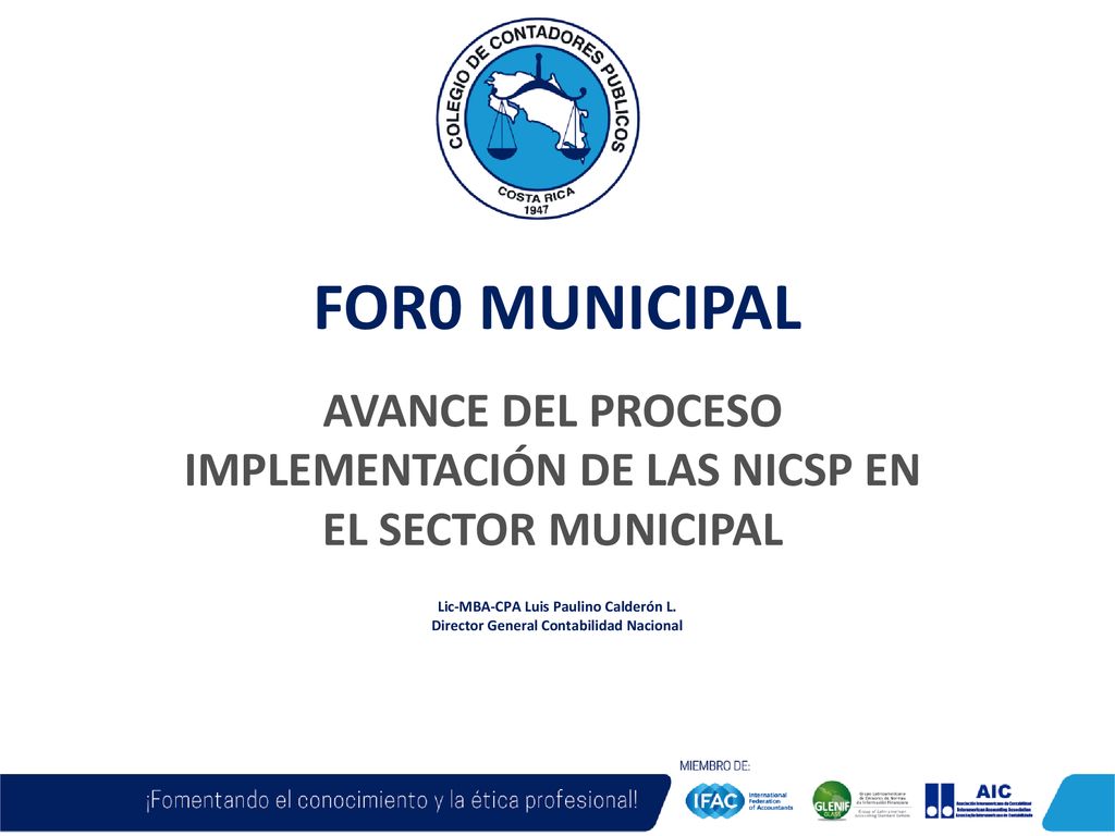 AVANCE DEL PROCESO IMPLEMENTACIÓN DE LAS NICSP EN EL SECTOR MUNICIPAL