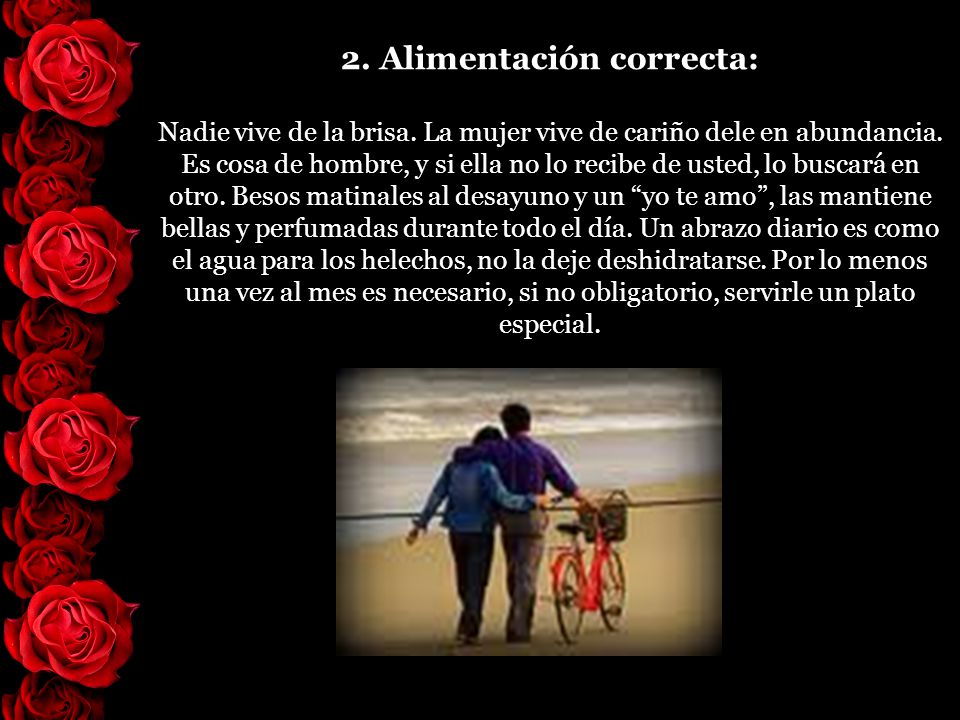 2. Alimentación correcta: Nadie vive de la brisa