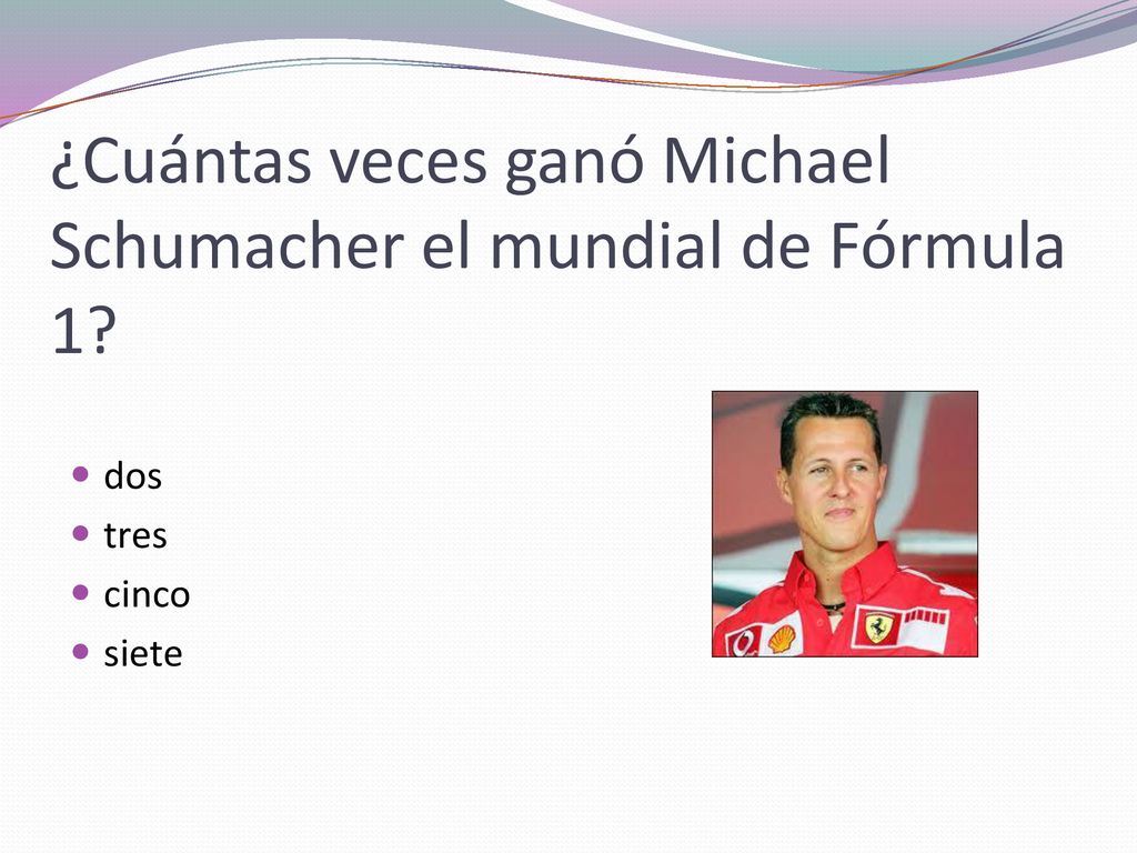 ¿Cuántas veces ganó Michael Schumacher el mundial de Fórmula 1