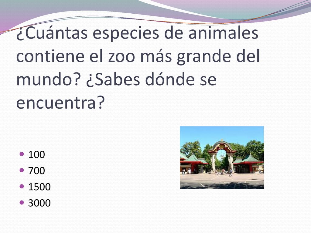 ¿Cuántas especies de animales contiene el zoo más grande del mundo