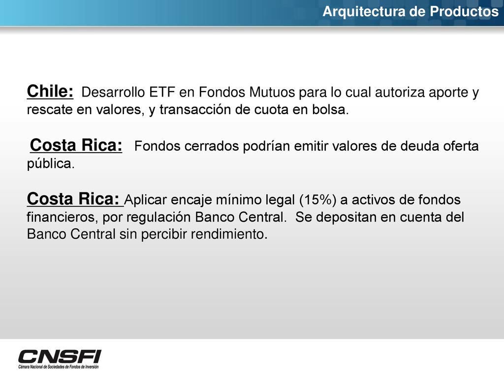 Costa Rica: Fondos cerrados podrían emitir valores de deuda oferta