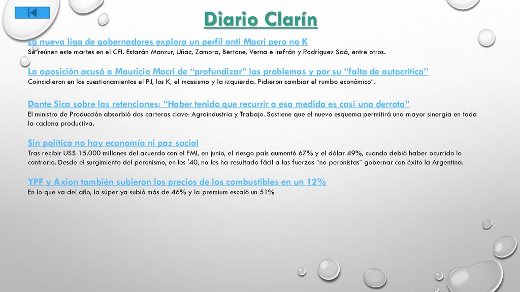 Diario Clarín La nueva liga de gobernadores explora un perfil anti Macri pero no K.