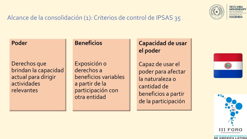 Alcance de la consolidación (1): Criterios de control de IPSAS 35
