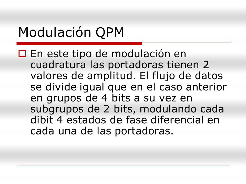 Modulación QPM
