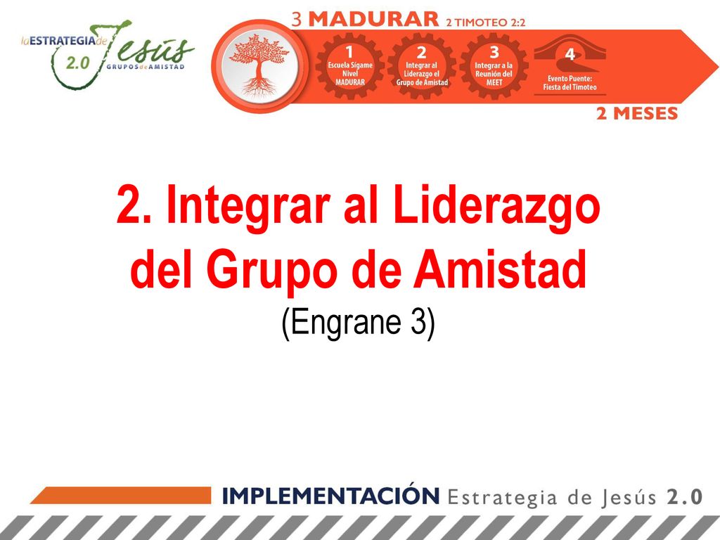 2. Integrar al Liderazgo del Grupo de Amistad (Engrane 3)