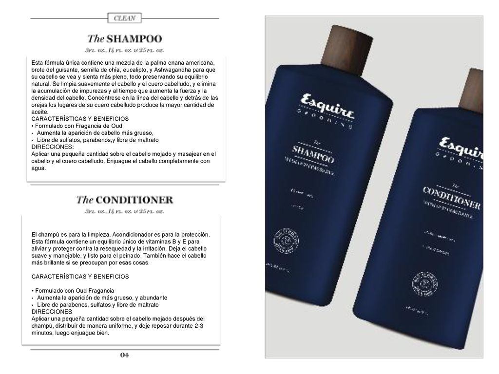 CARACTERÍSTICAS Y BENEFICIOS • Formulado con Fragancia de Oud