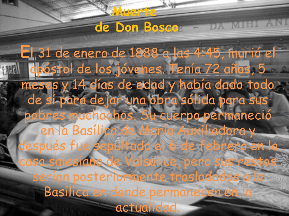 Muerte de Don Bosco