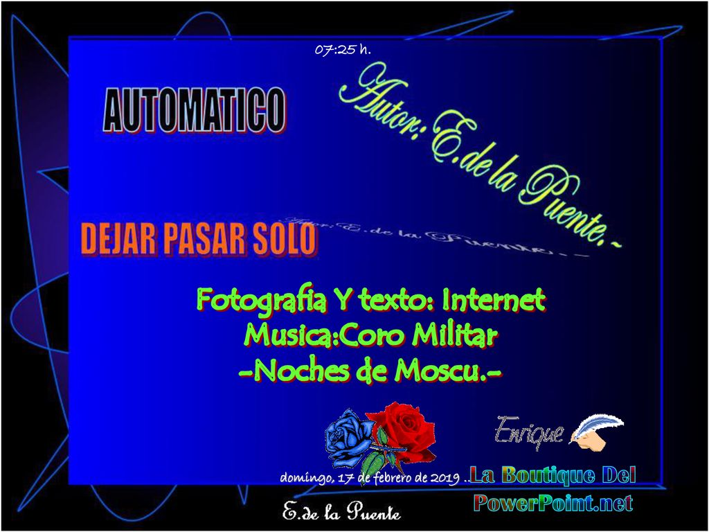 Fotografia Y texto: Internet Musica:Coro Militar -Noches de Moscu.-
