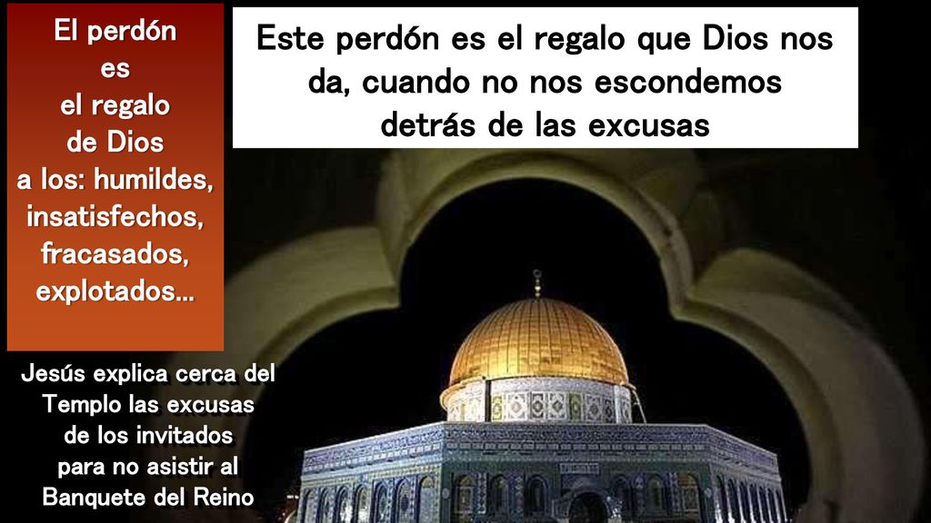 Este perdón es el regalo que Dios nos da, cuando no nos escondemos