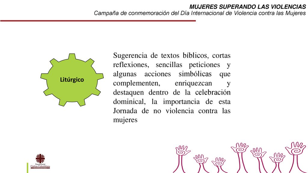 MUJERES SUPERANDO LAS VIOLENCIAS Campaña de conmemoración del Día Internacional de Violencia contra las Mujeres
