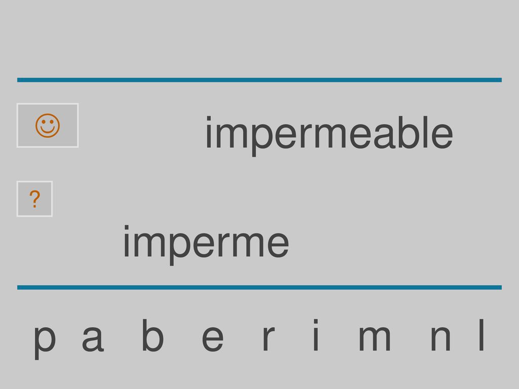  impermeable imperme p a b e r i m n l