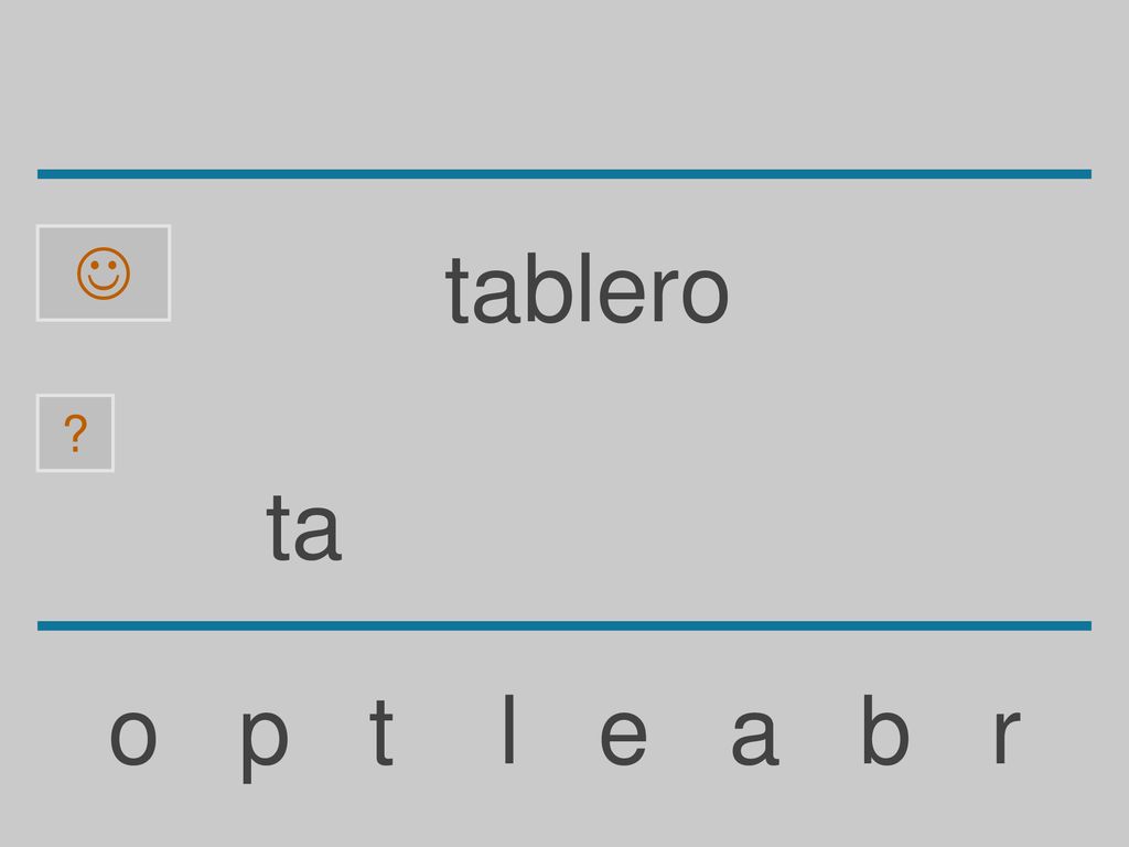  tablero ta o p t l e a b r