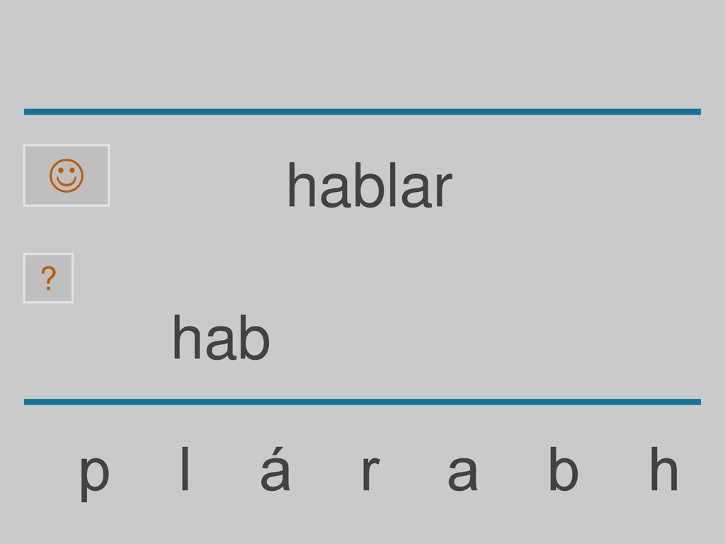  hablar hab p l á r a b h