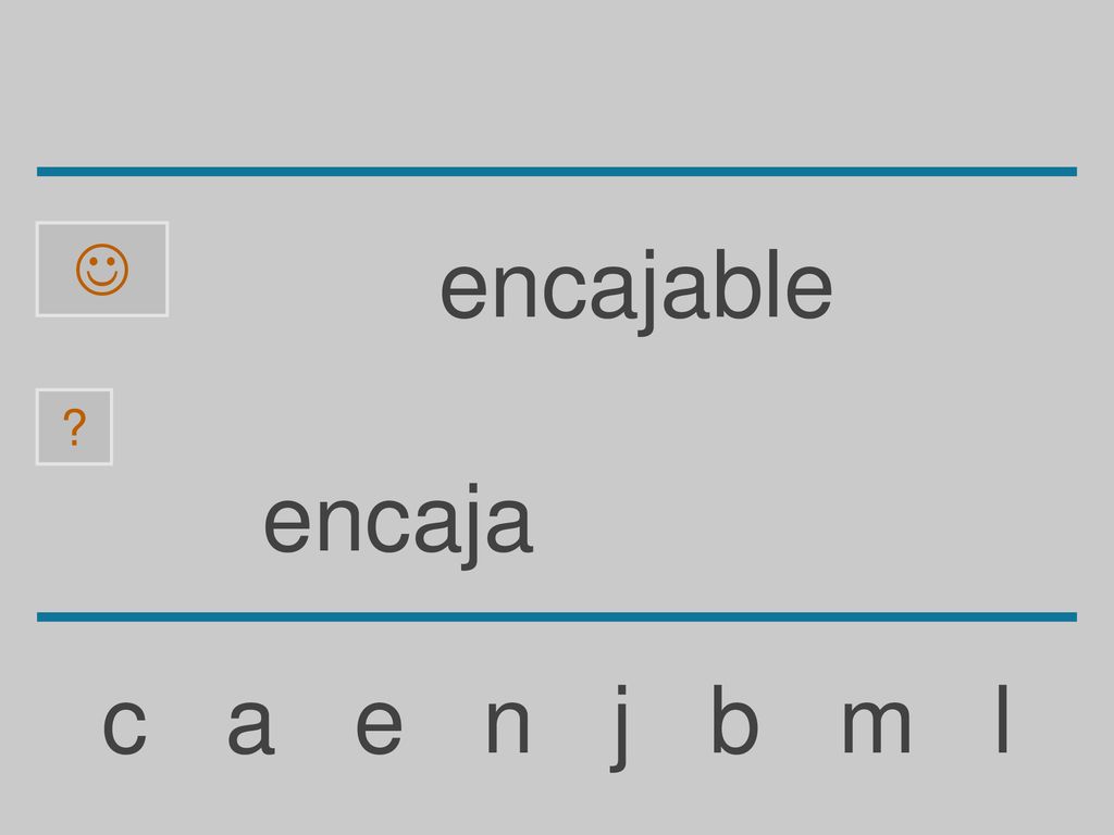 encajable encaja c a e n j b m l