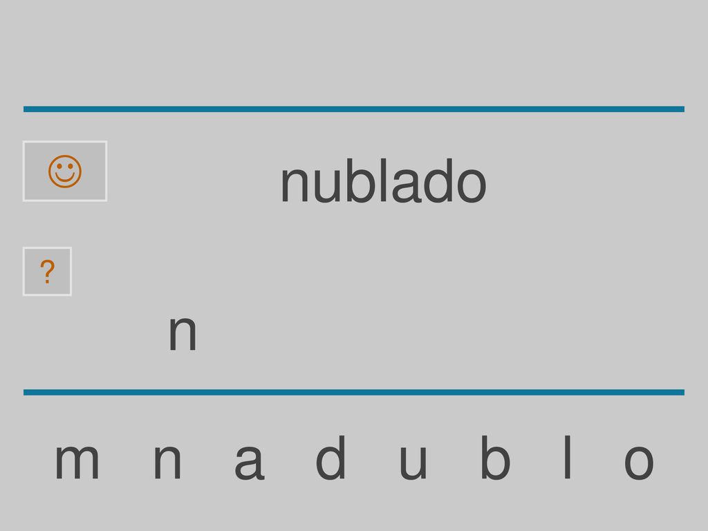  nublado n m n a d u b l o
