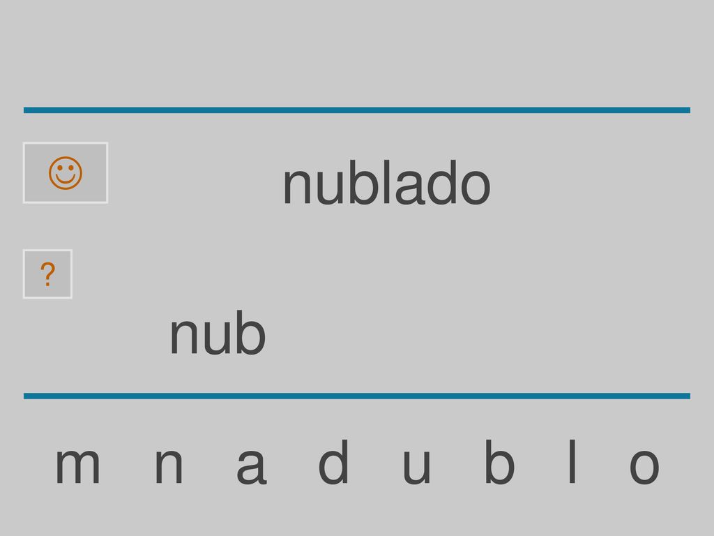  nublado nub m n a d u b l o