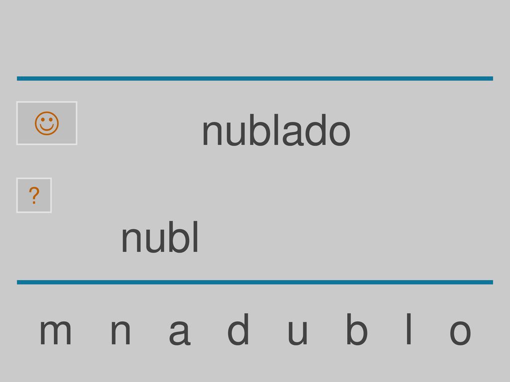  nublado nubl m n a d u b l o
