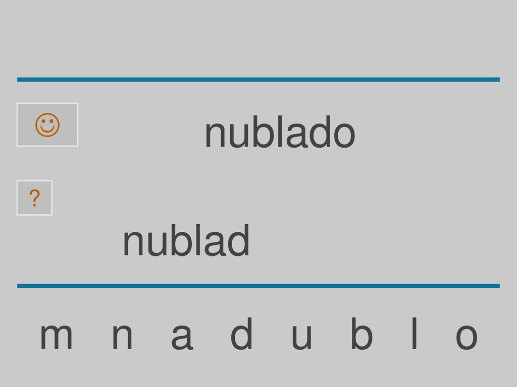  nublado nublad m n a d u b l o