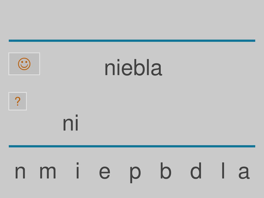  niebla ni n m i e p b d l a