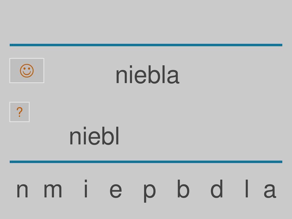 niebla niebl n m i e p b d l a