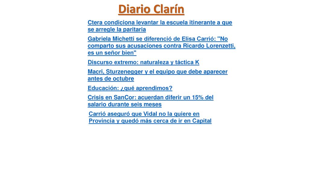 Diario Clarín Ctera condiciona levantar la escuela itinerante a que se arregle la paritaria.