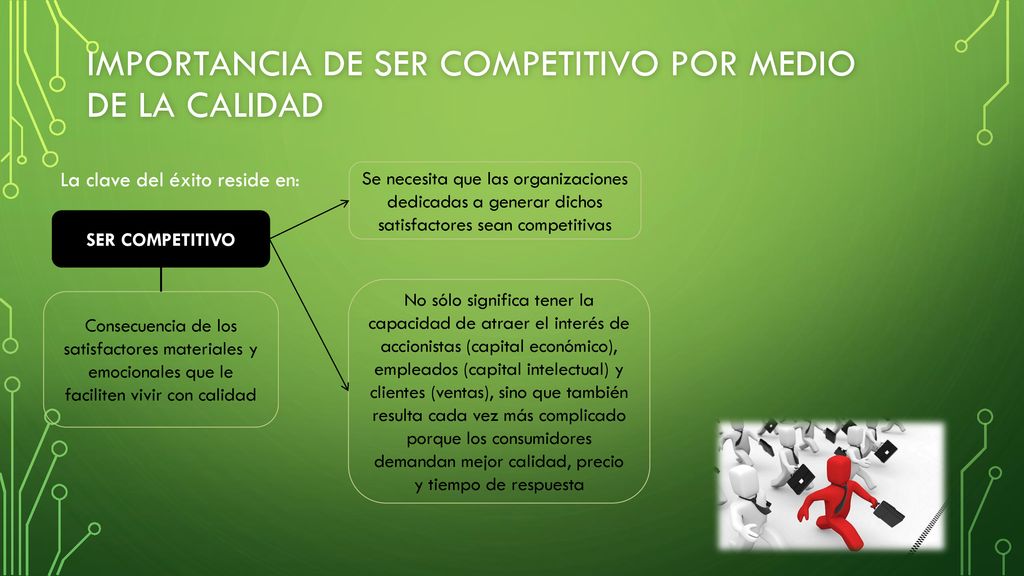 Importancia de ser competitivo por medio de la calidad