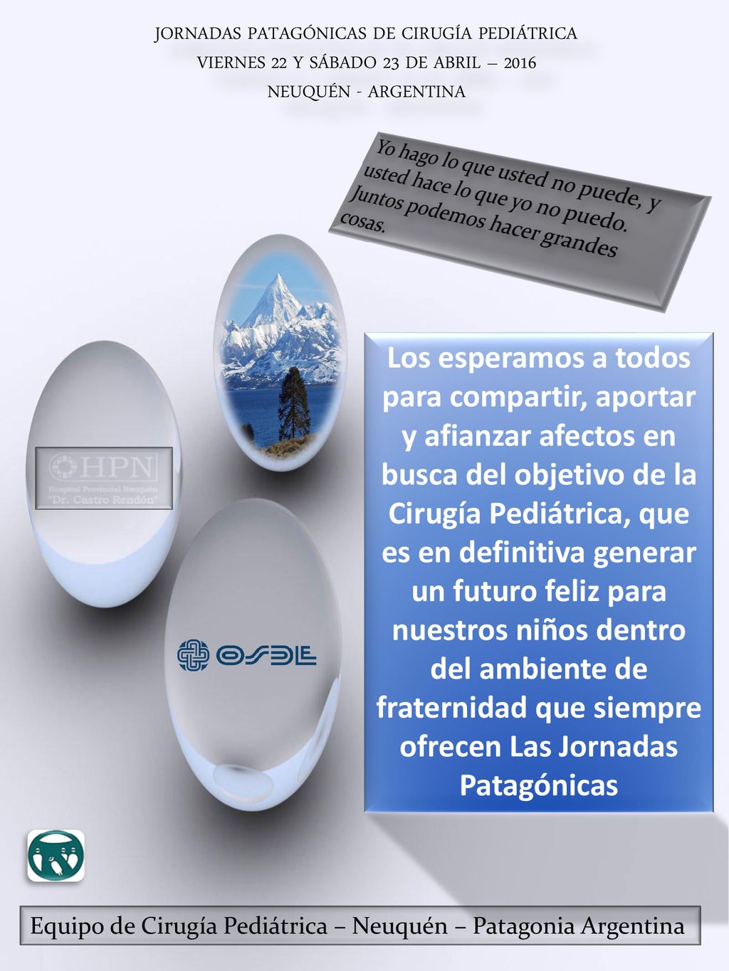 JORNADAS PATAGÓNICAS DE CIRUGÍA PEDIÁTRICA