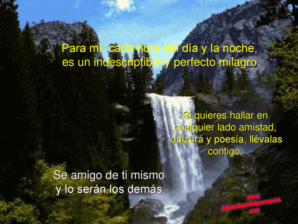 Para mí, cada hora del día y la noche,