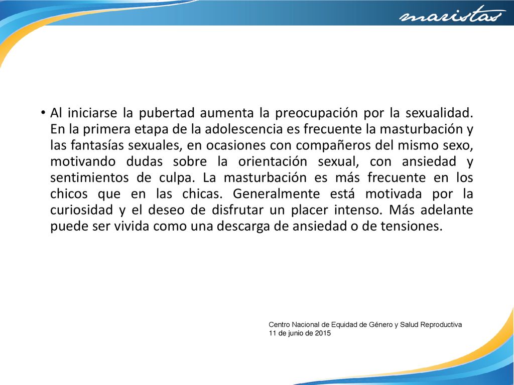Al iniciarse la pubertad aumenta la preocupación por la sexualidad