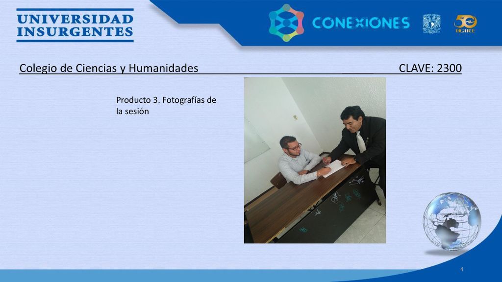Producto 3. Fotografías de la sesión