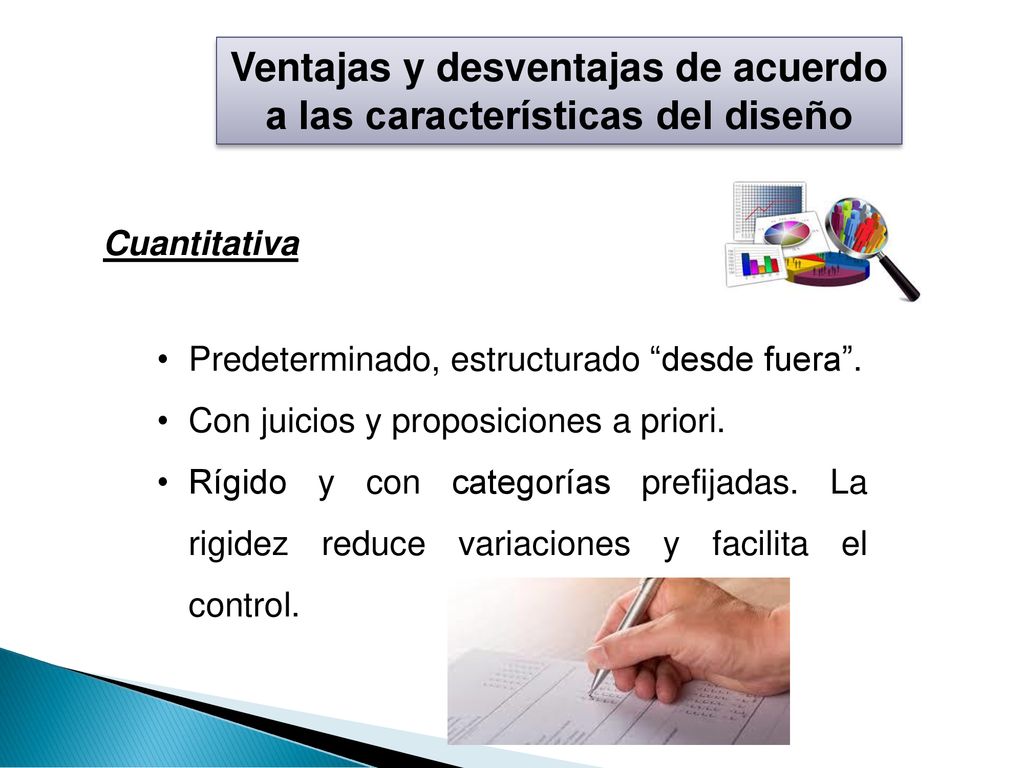 Ventajas y desventajas de acuerdo a las características del diseño