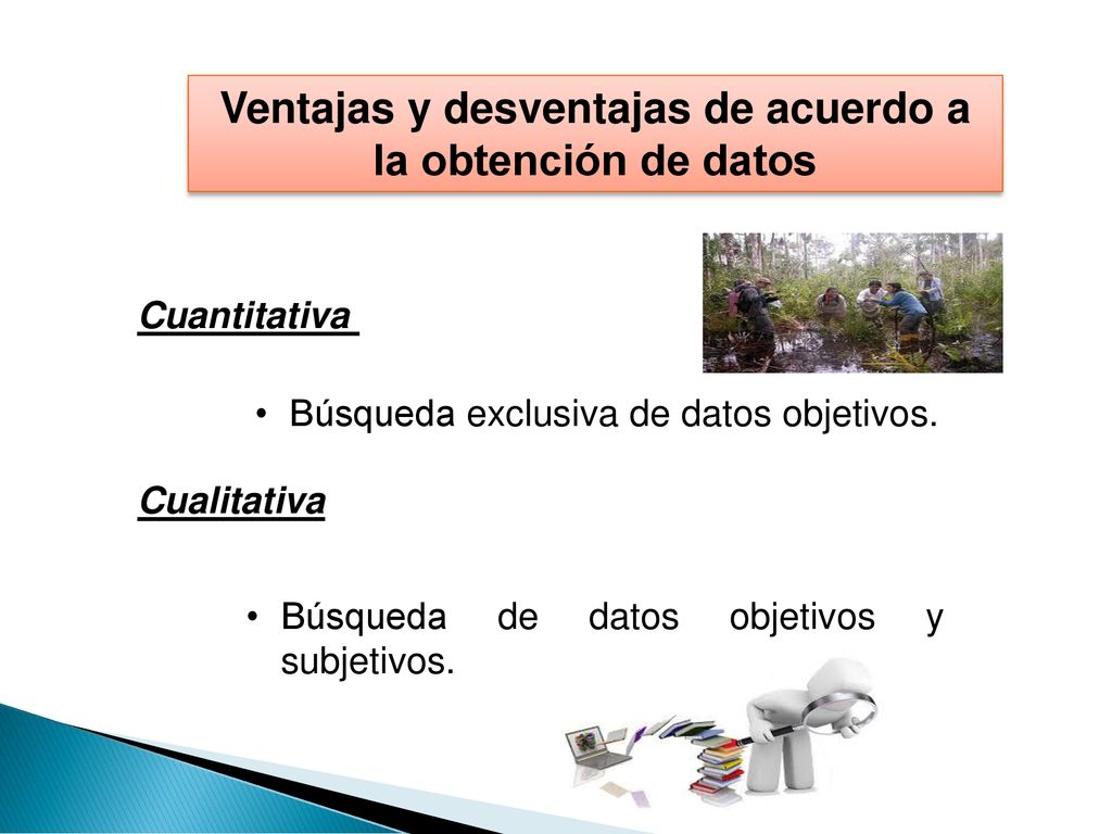 Ventajas y desventajas de acuerdo a la obtención de datos