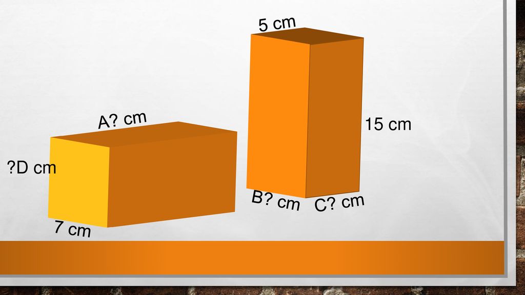 5 cm A cm 15 cm D cm B cm C cm 7 cm