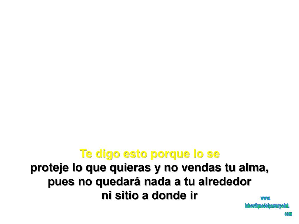El amor es un profundo dolor que tu no puedes oir