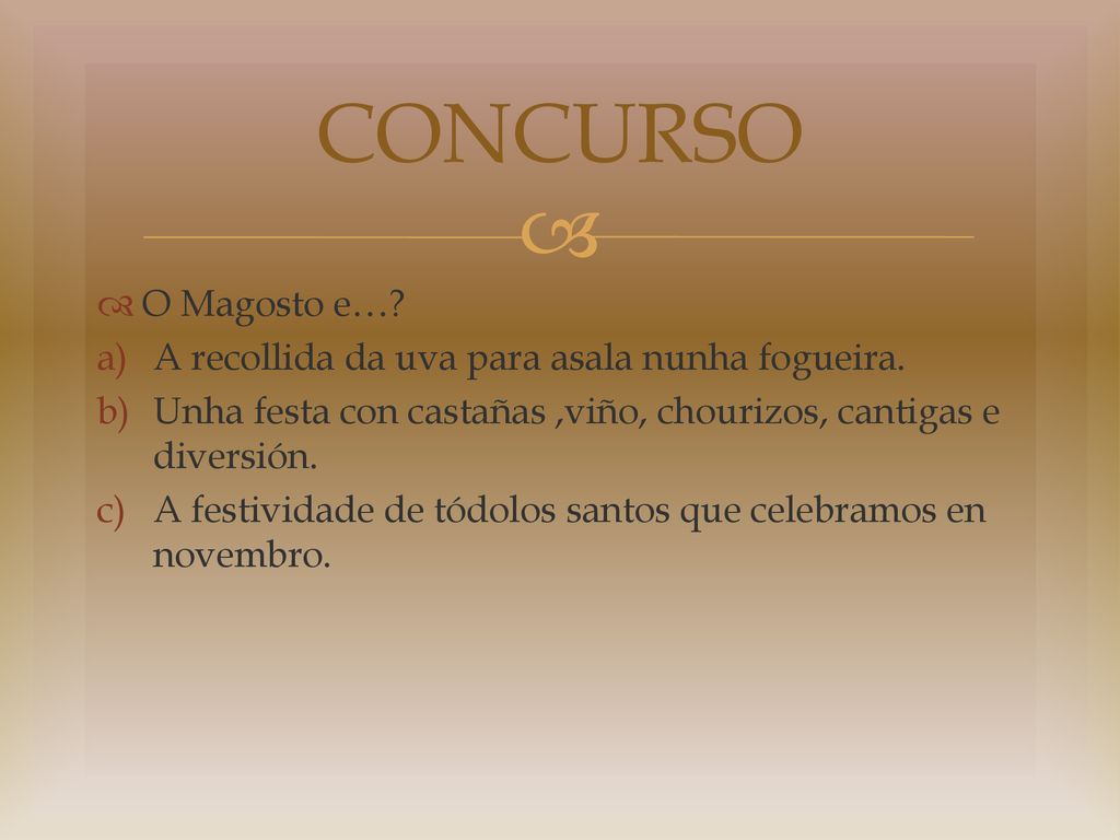 CONCURSO O Magosto e… A recollida da uva para asala nunha fogueira.